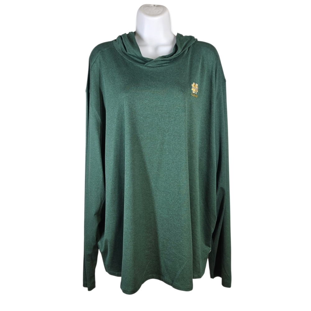 CUTTER & BUCK NOTRE DAME ALUMNI LONG SLEEVE HOODIE T-SHIRT